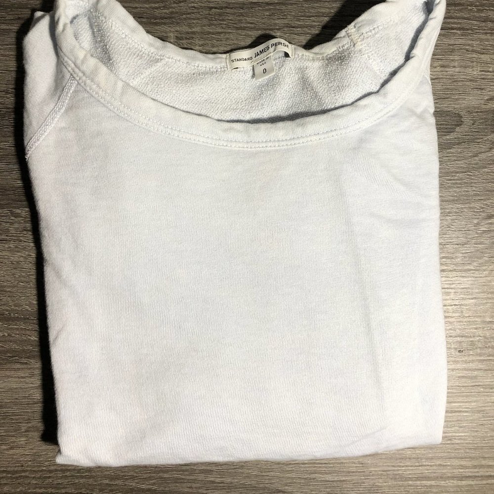 James Perse Vintage French Terry Sweatshirt in Blue